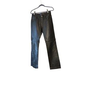 GAP Geniune Leather Boot Leg Pant Womens Size 8
